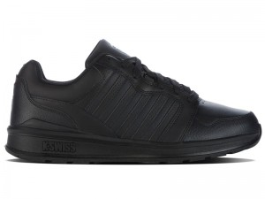 Black K-Swiss RIVAL TRAINER Men's Lifestyle Shoes | RPQWC-9240