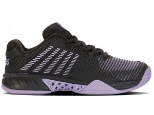 Black / Purple K-Swiss HYPERCOURT EXPRESS 2 Women's Tennis | ICSGR-8759