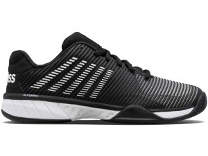 Black / White K-Swiss HYPERCOURT EXPRESS 2 Men's Tennis | LWUSH-0527