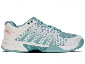 Blue / White K-Swiss EXPRESS LIGHT Women's Pickleball Shoes | GQCTF-9524