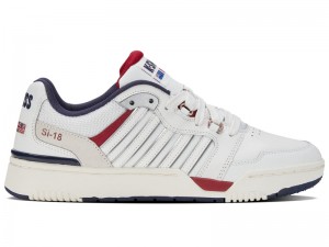 White K-Swiss SI-18 RIVAL Men's Lifestyle Shoes | LAQOF-0238