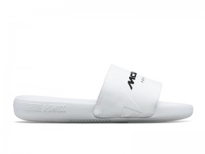 White K-Swiss SLIDE SANDAL X MCLAREN Women's Lifestyle Shoes | AOICB-9486