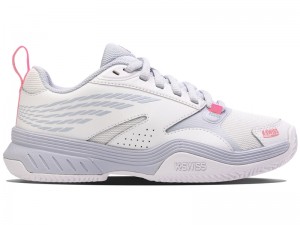 White K-Swiss SPEEDEX PADEL Women's Lifestyle Shoes | OJQCD-4286