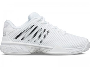 White / Black K-Swiss HYPERCOURT EXPRESS 2 Women's Tennis | HJFTE-6017