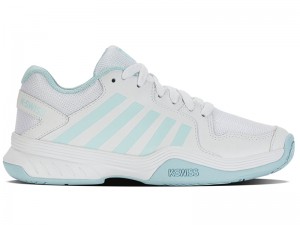 White / Blue K-Swiss COURT EXPRESS Women's Pickleball Shoes | MRGWF-0281