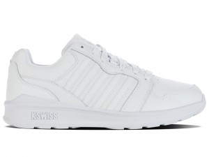 White / Blue K-Swiss RIVAL TRAINER Men's Lifestyle Shoes | LTYWO-7621