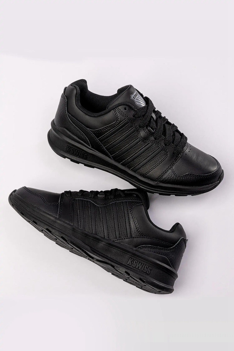 Black K-Swiss RIVAL TRAINER Men's Lifestyle Shoes | RPQWC-9240