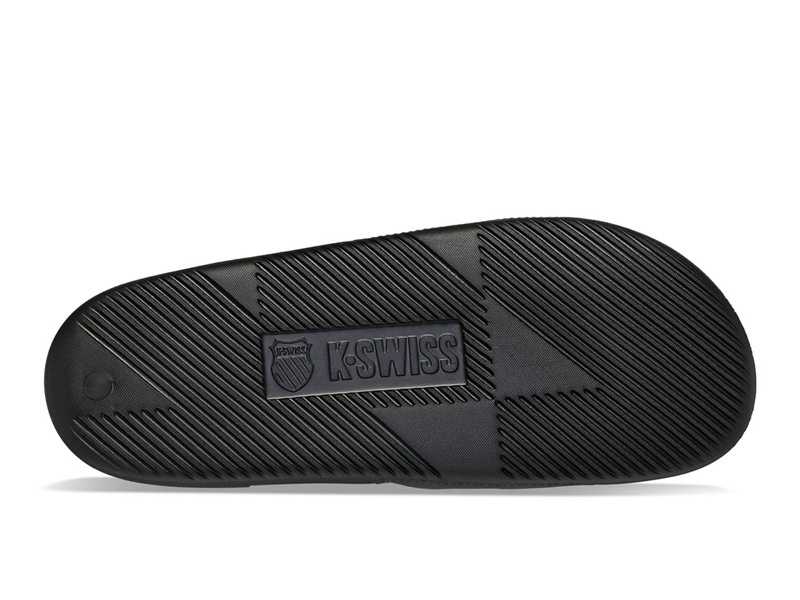 Black K-Swiss SLIDE SANDAL X MCLAREN Men's Lifestyle Shoes | CXOZD-7029