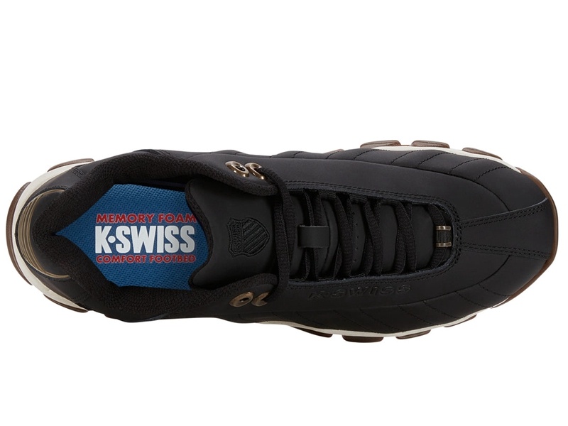 Black / Dark K-Swiss ST329 CMF Men's Lifestyle Shoes | QMZFY-6035