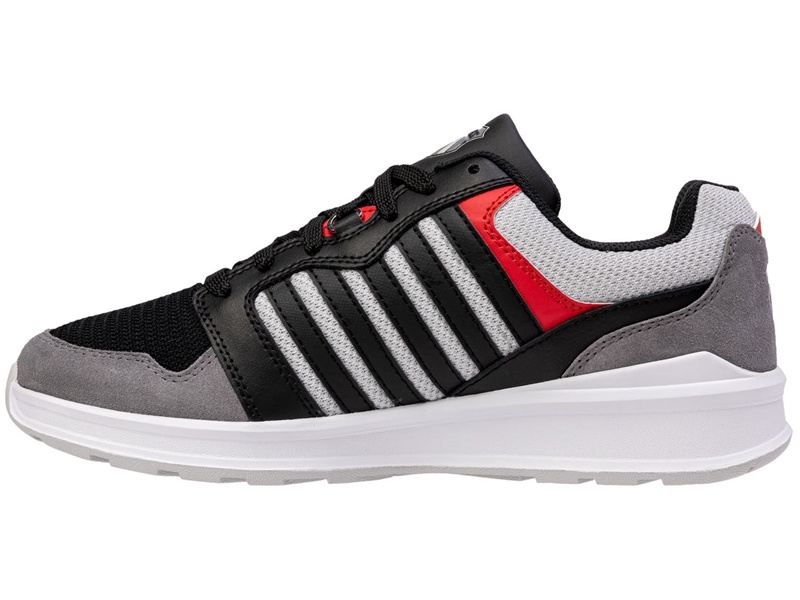 Black / Red K-Swiss RIVAL TRAINER T Men's Lifestyle Shoes | YGZNJ-8527