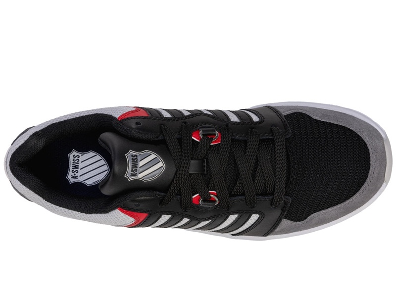 Black / Red K-Swiss RIVAL TRAINER T Men's Lifestyle Shoes | YGZNJ-8527