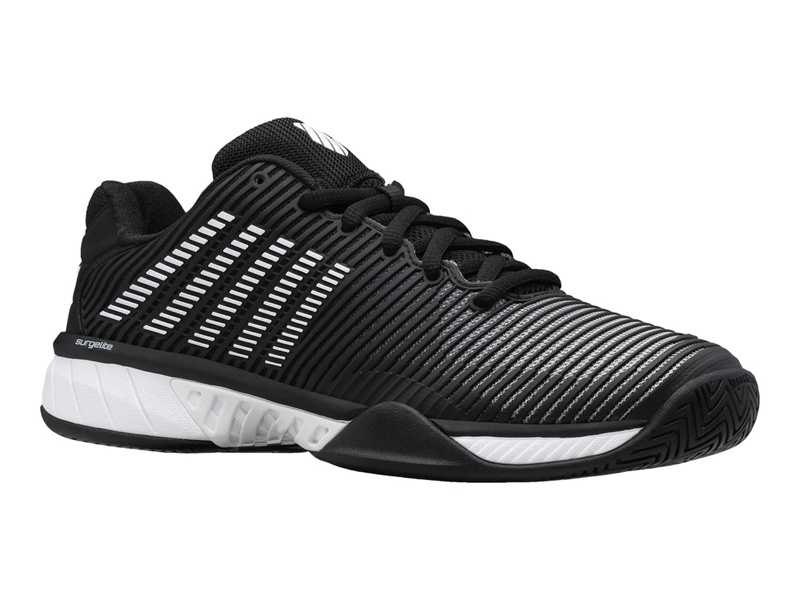 Black / White K-Swiss HYPERCOURT EXPRESS 2 Men's Tennis | LWUSH-0527