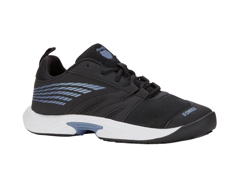 Black / White K-Swiss SPEEDTRAC Kids' Tennis | XTGQO-3561