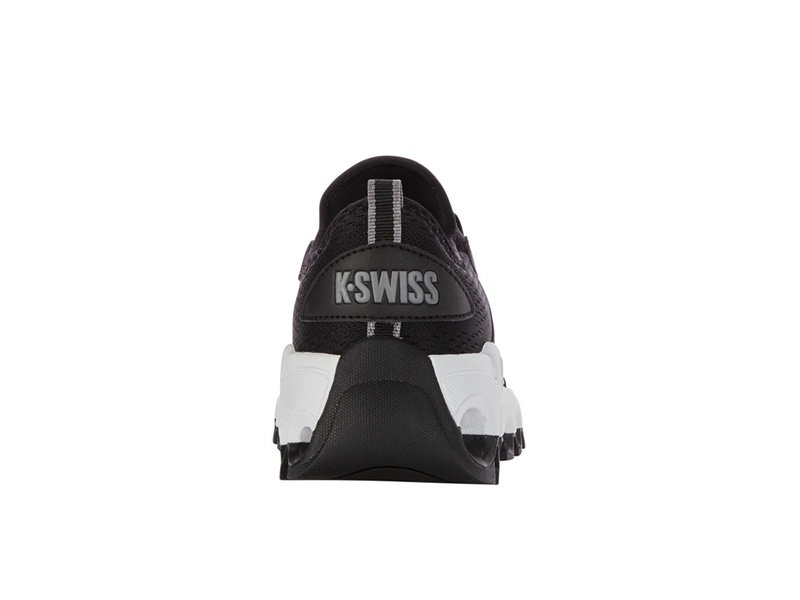 Black / White K-Swiss TUBES SLIP-ON Women's Lifestyle Shoes | LFJQA-5807