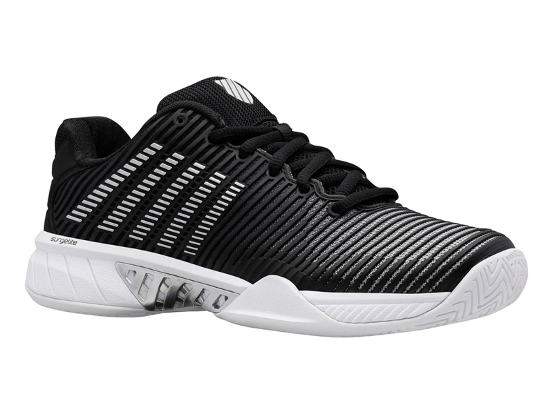 Black / White / Silver K-Swiss HYPERCOURT EXPRESS 2 Women's Tennis | HJNOV-6849