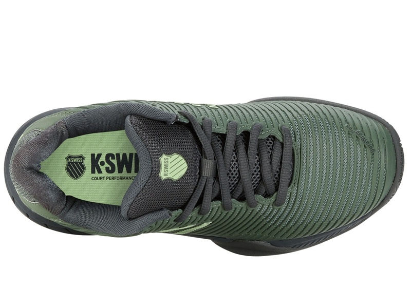 Green K-Swiss HYPERCOURT EXPRESS 2 Kids' Tennis | PYQRI-0278