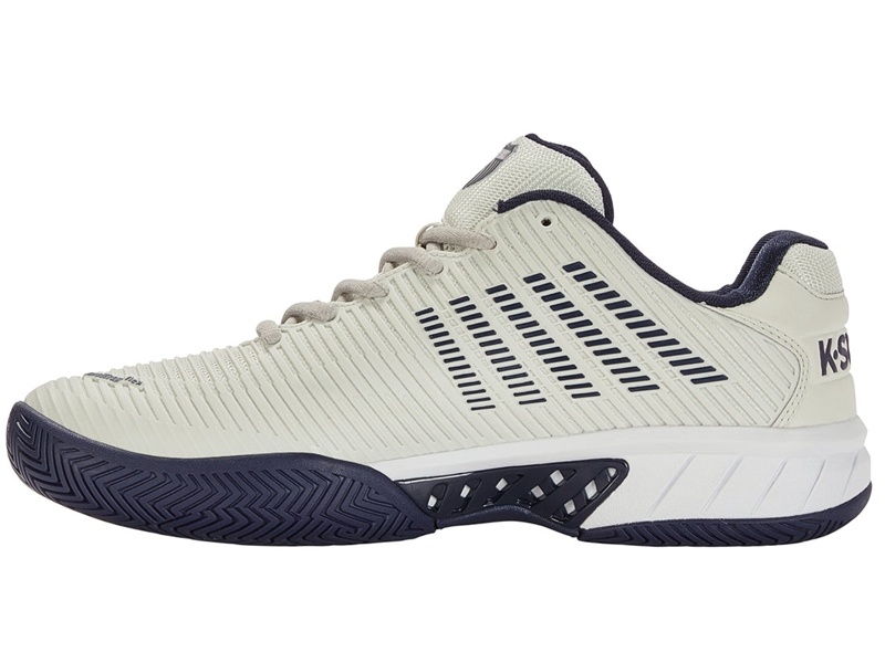 Grey / Navy K-Swiss HYPERCOURT EXPRESS 2-2E Men's Tennis | UJSLW-2345