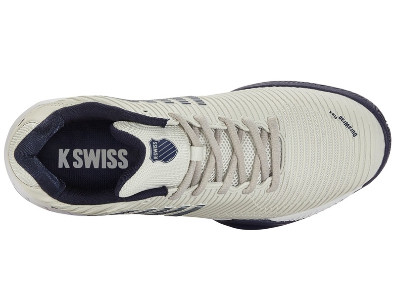 Grey / Navy K-Swiss HYPERCOURT EXPRESS 2-2E Men's Tennis | UJSLW-2345