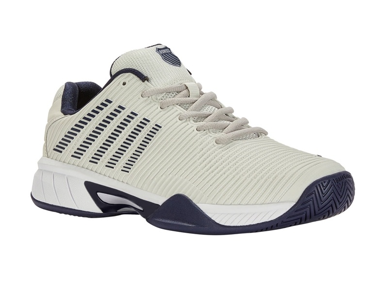 Grey / Navy K-Swiss HYPERCOURT EXPRESS 2 Kids' Tennis | YXLOM-0568