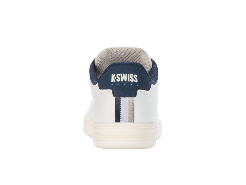 White K-Swiss BASE COURT Men's Lifestyle Shoes | IWJXZ-7096