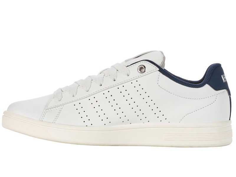 White K-Swiss BASE COURT Men's Lifestyle Shoes | IWJXZ-7096