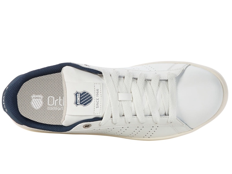 White K-Swiss BASE COURT Men's Lifestyle Shoes | IWJXZ-7096