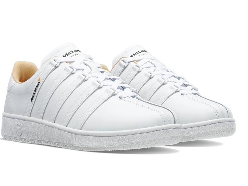 White K-Swiss CLASSIC VN X MCLAREN Women's Lifestyle Shoes | HBACQ-1834