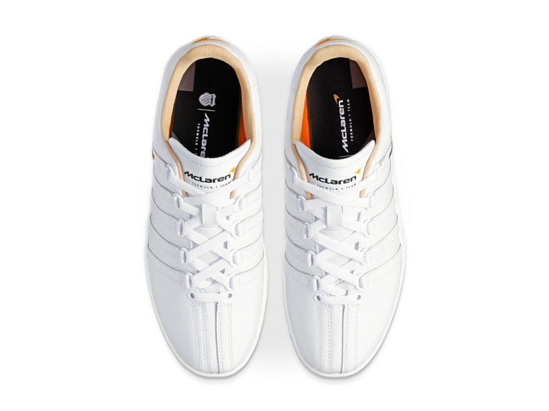 White K-Swiss CLASSIC VN X MCLAREN Women's Lifestyle Shoes | HBACQ-1834