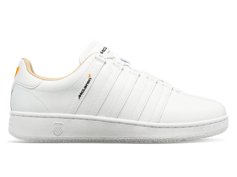 White K-Swiss CLASSIC VN X MCLAREN Women\'s Lifestyle Shoes | HBACQ-1834