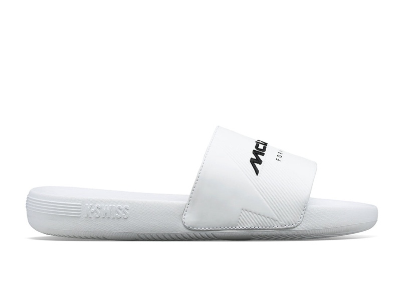 White K-Swiss SLIDE SANDAL X MCLAREN Women\'s Lifestyle Shoes | AOICB-9486