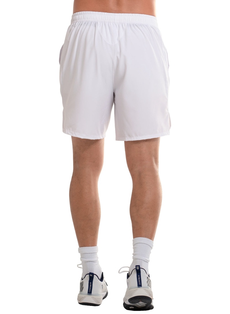 White K-Swiss SUPERCHARGE Men's Short | CVBLF-2315