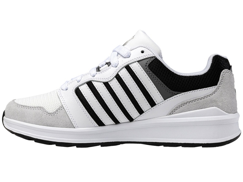 White / Black K-Swiss RIVAL TRAINER T Men's Lifestyle Shoes | TLSGJ-4890