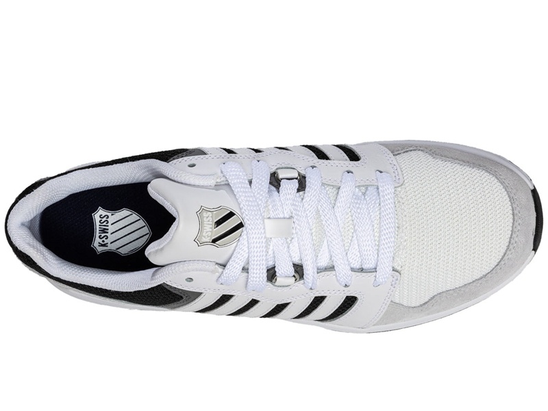 White / Black K-Swiss RIVAL TRAINER T Men's Lifestyle Shoes | TLSGJ-4890