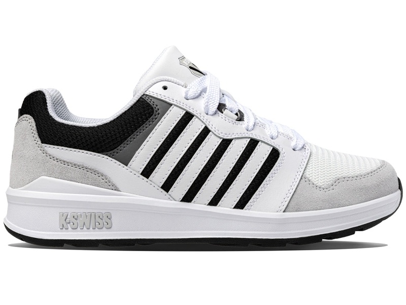 White / Black K-Swiss RIVAL TRAINER T Men\'s Lifestyle Shoes | TLSGJ-4890