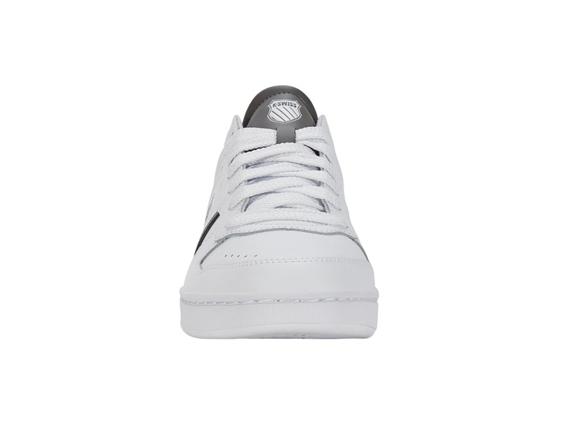 White / Black / Grey K-Swiss LOZAN MATCH LTH Men's Lifestyle Shoes | UJMFB-1475