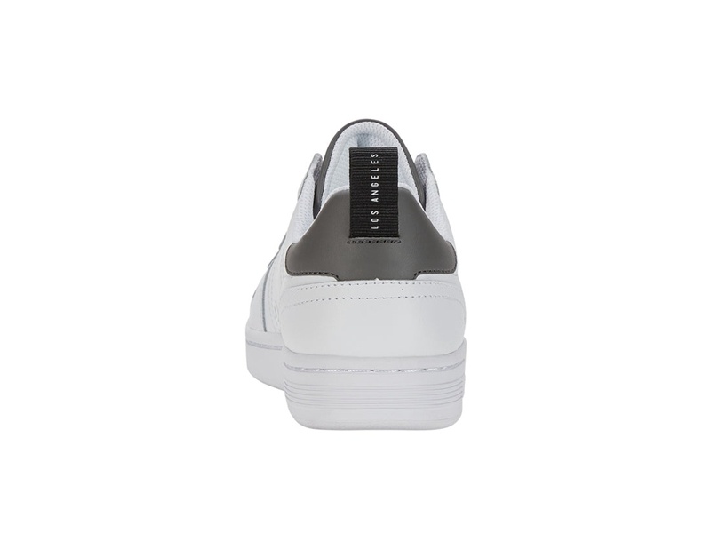 White / Black / Grey K-Swiss LOZAN MATCH LTH Men's Lifestyle Shoes | UJMFB-1475