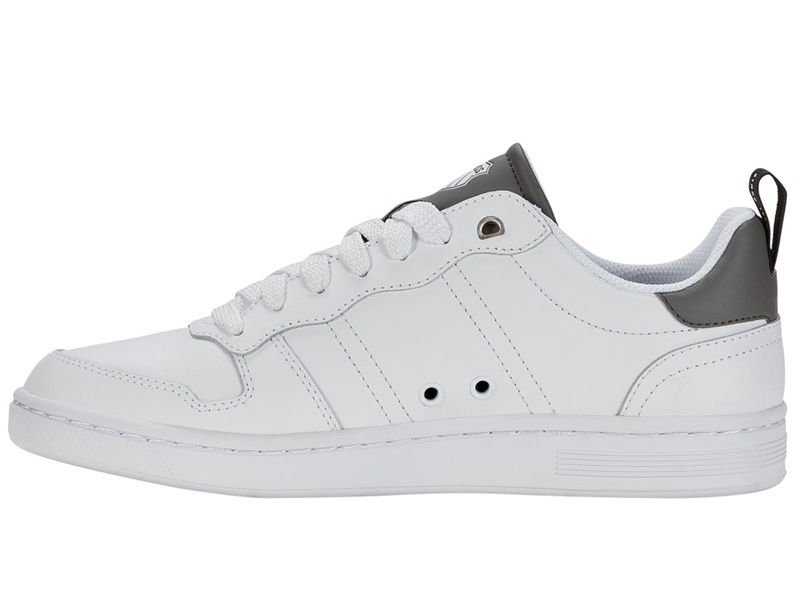 White / Black / Grey K-Swiss LOZAN MATCH LTH Men's Lifestyle Shoes | UJMFB-1475