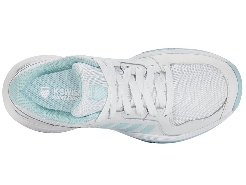 White / Blue K-Swiss COURT EXPRESS Women's Pickleball Shoes | MRGWF-0281