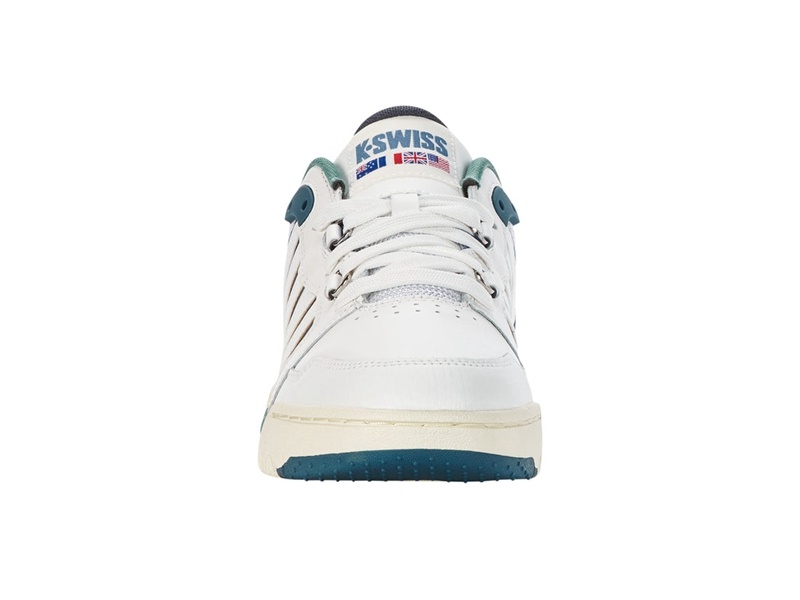 White / Blue / Green K-Swiss SI-18 RIVAL Men's Lifestyle Shoes | LNXFR-9712