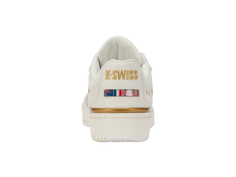 White / Gold K-Swiss SI-18 RIVAL Women's Lifestyle Shoes | CDZUL-2813