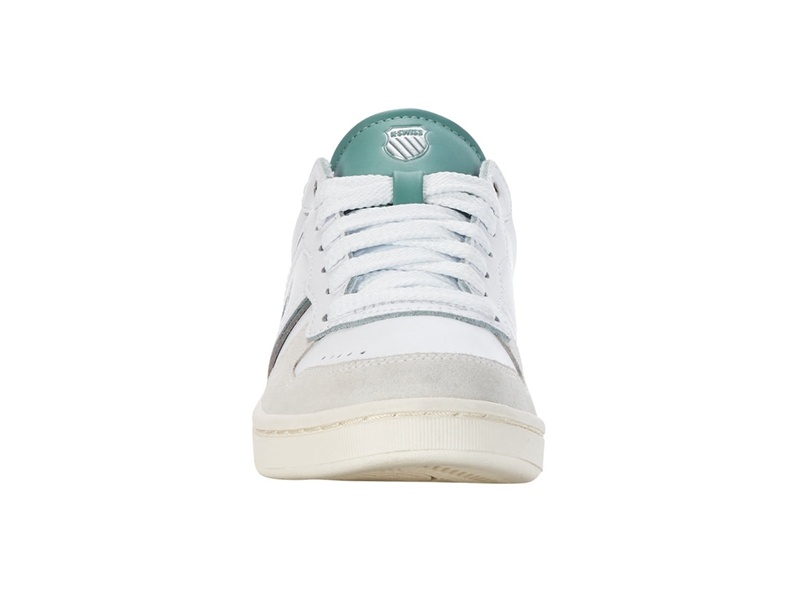 White / Green K-Swiss LOZAN MATCH LTH Women's Lifestyle Shoes | YNTJU-8576