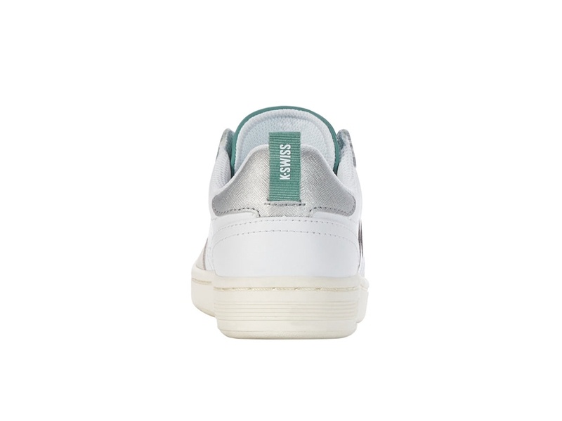 White / Green K-Swiss LOZAN MATCH LTH Women's Lifestyle Shoes | YNTJU-8576