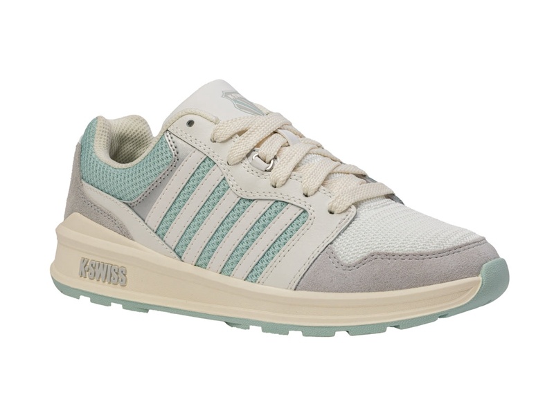 White / Green K-Swiss RIVAL TRAINER T Women's Lifestyle Shoes | XEMYU-8913