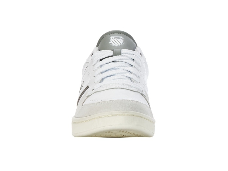 White / Grey K-Swiss LOZAN MATCH LTH Men's Lifestyle Shoes | UVGWP-0741