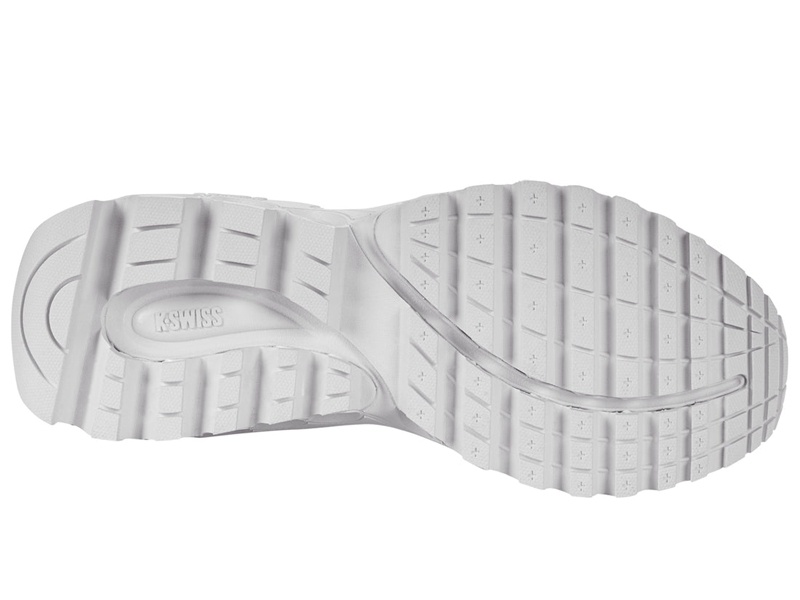 White / Grey K-Swiss TUBES SLIP-ON Women's Lifestyle Shoes | FDMER-5901