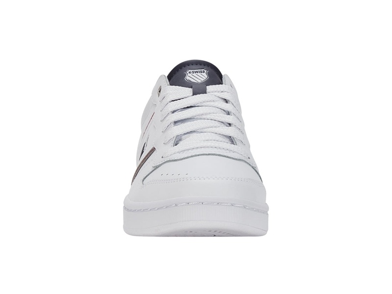 White / Navy K-Swiss LOZAN MATCH LTH Men's Lifestyle Shoes | AZEIM-8719