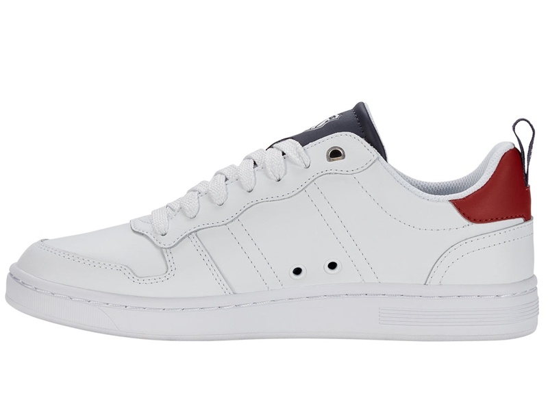 White / Navy K-Swiss LOZAN MATCH LTH Men's Lifestyle Shoes | AZEIM-8719