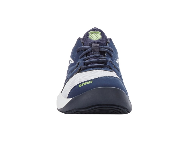 White / Navy / Light Green K-Swiss SPEEDTRAC Kids' Tennis | LFDPY-0893