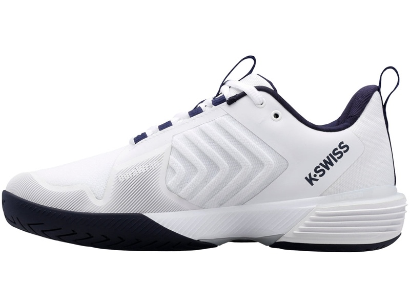 White / Navy / Silver K-Swiss ULTRASHOT 3 Men's Tennis | MZXPY-8250