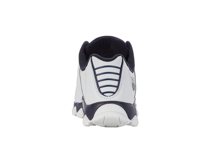 White / Navy / White K-Swiss ST329 CMF Men's Lifestyle Shoes | KZXIY-5347